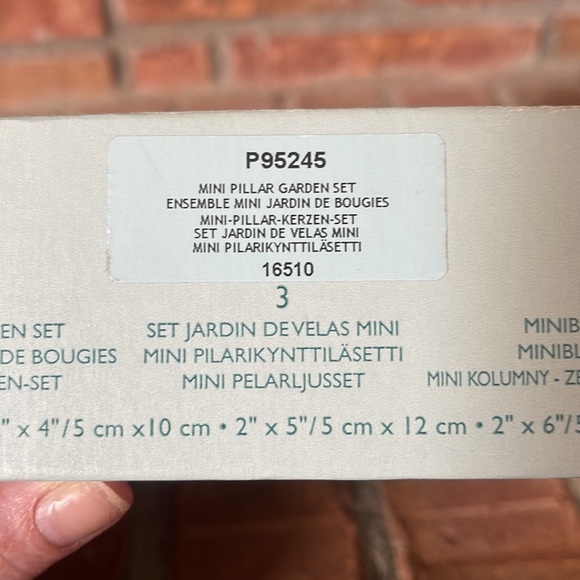 NIB PartyLite Mini Pillar Garden Set P95245 - Picture 4 of 5